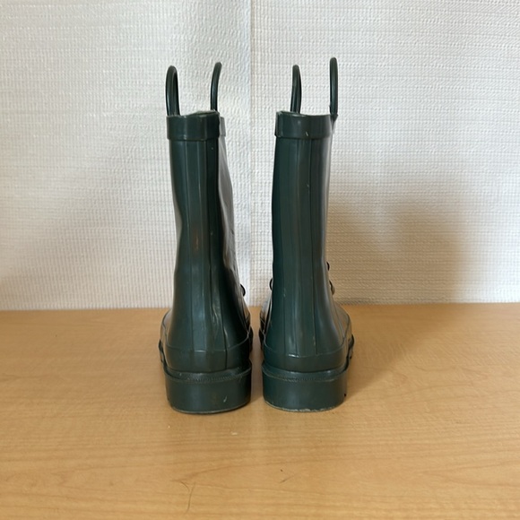 SWEET HONEY Girls Cheery Rain Boots Hunter Green Size 1 - Picture 2 of 5
